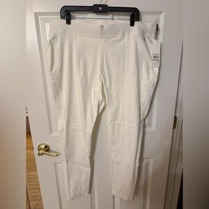 Calvin Klein pull on leggings white 1X